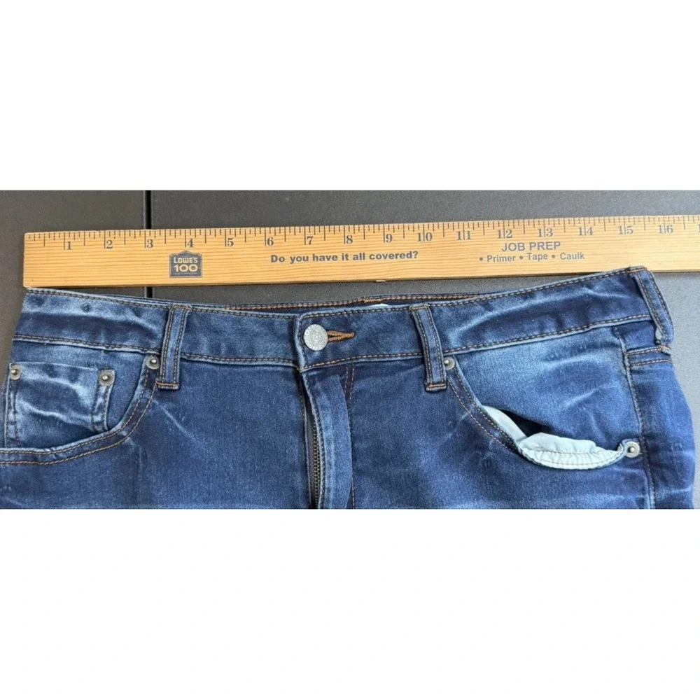 Kenneth Cole Reaction Skinny Jeans Womens Size 12 Blue Denim Dark Wash